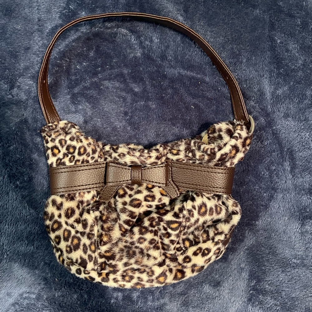 Cheetah print mini shoulder bag